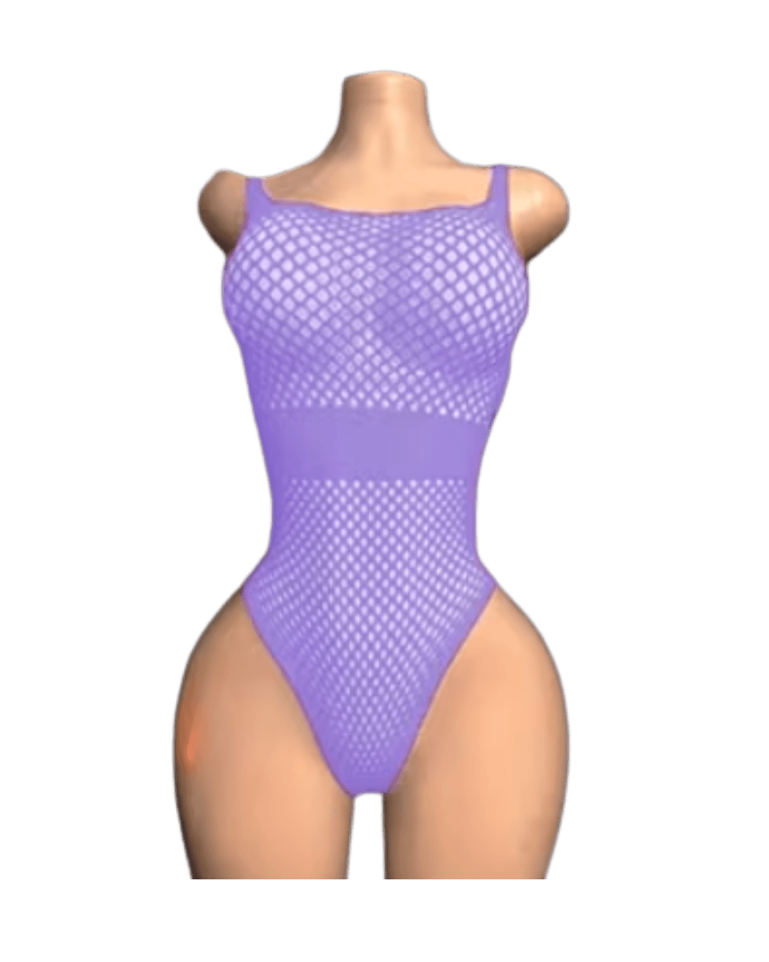 Bodysuit Fishnet Morado